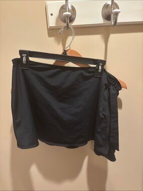 Merona Black Swim Skirt with Side Tie